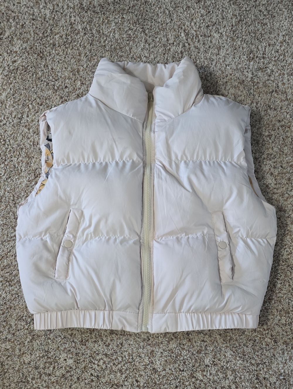 Women's White Puffer Vest
